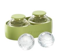 Runde Eiswürfelform - Silikon Gefrierform | Kugel Form | Eisform für Bar Küche Zuhause, Eiswürfel Form für Party Picknick Camping Outdoor Getränk Kühlung Zubehör