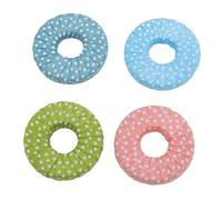 RUNDE STOFFGEWICHTE PAPIERGEWICHTE PUNKTMUSTER 4 STÜCK EINFACHES BÜGELN SCHNEIDEN OHNE NADELN FÜR NÄHEN UND HANDARBEIT AUS STOFF Christmas Gifts (Color claro)