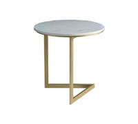 Runder Couchtisch aus Metall für Das Wohnzimmer. Multifunktionale Sofaseite mit modernem Design. ECK- Oder Kleiner Schreibtisch als Option. Stilvolle Wohndekoration.
