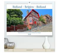 Rundreise kreuz und quer durch Holland und Belgien (hochwertiger Premium Wandkalender 2026 DIN A2 quer), Kunstdruck in Hochglanz: Mit dem Wohnmobil zu ... nach Belgien und wieder zurück nach Holland.