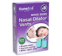 Runesol Dilatador Nasal Silicona para Dormir, 8 x Verde Mixto, Dilatadores Nasales Antironquidos, Silicone Nasal Dilator, Nariz Respirar Dormir, Respirar Bien Separador Nariz, Antironquido