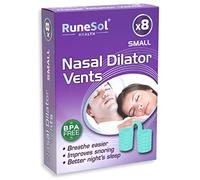 Runesol Dilatador Nasal Silicona para Dormir, 8 x Verde Pequeño, Dilatadores Nasales Antironquidos, Silicone Nasal Dilator, Nariz Respirar Dormir, Respirar Bien Separador Nariz, Antironquido