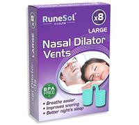 Runesol Dilatadores Nasales, 8 x Verde Grande, Antironquido Dilatador Nasal Silicona, Anti Ronquidos para Dormir, Antironquidos Soluciones, Cosa para no Roncar, Anti Ronquido Dispositivo de Noche