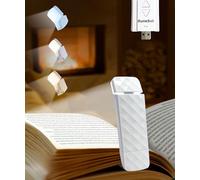 Runesol Luz de Lectura Blanco, Lampara de Lectura para Libros USB Recargable, Luz para Leer Libros en la cama Con 5 LED, Reading Light Con Clip, Linterna Lectura, 3 Modos Book Light