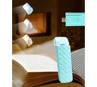 Runesol Luz de Lectura Verde, Lampara de Lectura para Libros USB Recargable, Luz para Leer Libros en la cama Con 5 LED, Reading Light Con Clip, Linterna Lectura, 3 Modos Book Light