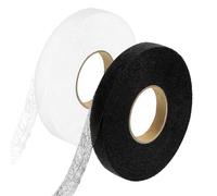 RUNFENG 2 Pcs Cinta Dobladillo Plancha Termoadhesiva Ropa para Pegar Los Bajos Adhesiva Bajo de Cortinas,Dobladillos Sin coser Pantalones,Hilo Termoadhesivo para,50 m/Rollo de Largo y 10 mm Ancho