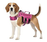 RunFido Arnés táctico para perros de tamaño mediano, resistente con asa, fácil de poner y quitar, chaleco reflectante para perros de servicio con sistema Molle, ideal para paseos, manillar