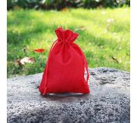 RUNGG 5-20 unids/lote bolsa de regalo de yute de arpillera de lino Natural bolsa con cordón de cumpleaños para embalaje de dulces de boda y fiesta