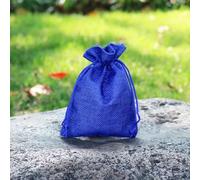 RUNGG 5-20 unids/lote bolsa de regalo de yute de arpillera de lino Natural bolsa con cordón de cumpleaños para embalaje de dulces de boda y fiesta