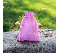 RUNGG 5-20 unids/lote bolsa de regalo de yute de arpillera de lino Natural bolsa con cordón de cumpleaños para embalaje de dulces de boda y fiesta
