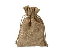 RUNGG 50 unids/lote 7x9 9x12 10x14 13x18 15x20cm bolsas de yute bolsa con cordón de regalo de Navidad bolsas de embalaje de regalo de lino de algodón bolsa de almacenamiento de joyas