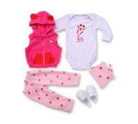 RUNGQIANY Ropa Para MuñEcas Reborn Set Ciervo Talla 50cm-55cm Bebe Reborn NiñA Lavable Bebé Reborn Ropa TamañO ReciéN Nacido Ropa Bebé Reborn 50cm Idoneidad Chicos NiñAs Bebe Reborn Silicona