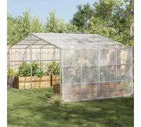 Runheo Cubierta para plantas transparente, 4 x 5 m, lona de polietileno con ojales de aluminio y borde de cuerda de nailon, resistente a la intemperie para el cuidado del jardín y protección de
