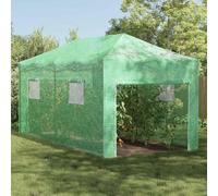 Runheo Invernadero con marco emergente verde hierro 290 x 580 x 315 cm para jardín, terraza, exterior, casa de plantas con lámina, resistente a la intemperie, para tomates, semillero, cultivo de