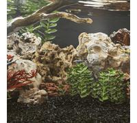 Runheo Piedras de dragón multicolor, 10-30 cm, 10 kg, piedras decorativas para acuario, con cuevas y escondites, rocas naturales para aquascaping, cuencas de agua dulce, camarones y peces, diseño de