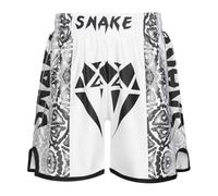 Runhomal Pantalón corto de Boxeo para niño MMA Kick-Boxing Entrenamiento Fitness Lucha Pantalón corto deportivo Kick Boxeo Entrenamiento Grappling Muay Thai Combate 3-16 Años, tipo B, 9-10 Años