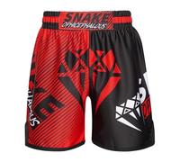Runhomal Pantalón corto de Boxeo para niño MMA Kick-Boxing Entrenamiento Fitness Lucha Pantalón corto deportivo Kick Boxeo Entrenamiento Grappling Muay Thai Combate 3-16 Años, tipo C, 9-10 Años