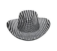 Runhomal - Sombrero de neón para mujer, gorro de mezclilla, para mujer, mini disfraces de cosplay de noche, gorro lindo, 5 unidades, color negro, talla única
