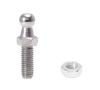 runhuabaihuo 10mm M8x15mm M8x20mm M8x25mm M6x15mm pernos de bola de puntal de Gas for coche tono plateado(2 Set M8x20mm)