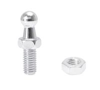 runhuabaihuo 10mm M8x15mm M8x20mm M8x25mm M6x15mm pernos de bola de puntal de Gas for coche tono plateado(4 Set M8x15mm)