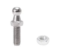 runhuabaihuo 10mm M8x15mm M8x20mm M8x25mm M6x15mm pernos de bola de puntal de Gas for coche tono plateado(4 Set M8x20mm)