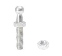 runhuabaihuo 10mm M8x15mm M8x20mm M8x25mm M6x15mm pernos de bola de puntal de Gas for coche tono plateado(2 Set M8x25mm)