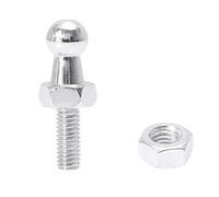 runhuabaihuo 10mm M8x15mm M8x20mm M8x25mm M6x15mm pernos de bola de puntal de Gas for coche tono plateado(4 Set M6x15mm)