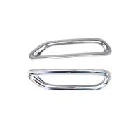 runhuabaihuo Compatible con Qashqai J11 2014+ ABS Cromado Reflector Trasero Faro Antiniebla Embellecedor Marco Estilizado 2 Piezas