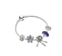 runhuabaihuo Conjuntos de joyería de lujo de pulseras de mano for mujer de plata de ley 925(18cm,Dreams come true)