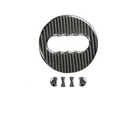 runhuabaihuo Embellecedor de Anillo for Volante de Coche, Pegatina de Fibra de Carbono, decoración, Accesorios for Audi A4, B8, 8K, A6, C6, 4F, Q5, 8R, Q7, 4L, A3, 8V(Type A)