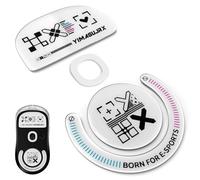 RUNJRX - Patines de ratón de cristal personalizados para Logitech G Pro X Superligeros, patas de mouse más rápidas y suaves, arranque rápido, posicionamiento preciso con redondeado (blanco)