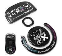 RUNJRX - Patines de ratón de cristal personalizados para Logitech G Pro X Superligeros, patas de ratón más rápidas y suaves, arranque rápido, posicionamiento preciso con redondeado (negro)