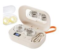 Runkoyea Kit De Estuche De Viaje Para Lentes De Contacto | Artículos Hogar Eléctricos Portátiles Ultrasónicos,Limpiador de Lentes de Contacto - para Gimnasio, Oficina, Exterior, Hotel, Deportes y