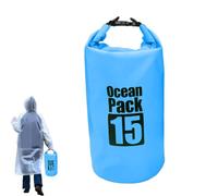 Runkoyea Seca Impermeable para Kayak | De Camping De 15L con Cierre Enrollable | Bolso De Hombro para Navegación | para Kayakistas, Navegantes, Nadadores, Surfistas Y Aficionados A Los Deportes