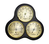 RUNLAIKEJI Barómetro, barómetro 3 en 1 montado en la pared, estación meteorológica tradicional, barómetro con termómetro e higrómetro, barómetros instrumentos meteorológicos