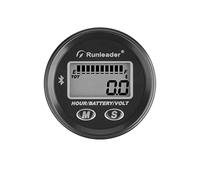 Runleader 12V to 48V Bluetooth LCD Battery Level Meter,Volt Meter with Alert,Run Hours Record for Lead Acid Trojan Lithium GEL AGM LiFePO4 Battery Powered Golf Cart Forklift Go-kart (1)
