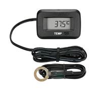 Runleader Medidor de temperatura a presión, alerta de exceso de temperatura, registro de temperatura máxima, batería y fuente de alimentación externa para cortacésped, carrito de golf, generador, motocicleta, ATV, motor de nieve marino fuera de borda