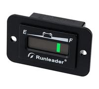 Runleader Monitor de nivel de batería LED,12V/24V,Pantalla de carga y descarga: solo apto para batería de plomo ácido, funciona en Golf Club Car Left Fork Scrubber RV Travel Trailer Go-Kart.