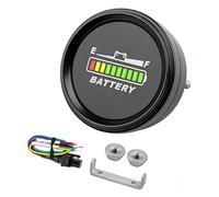 Runleader RL-BI069B Medidor de Nivel de Batería LED, Alerta de Batería Baja, Funciona con Baterías Trojan de Plomo-Ácido GEL AGM de 12V 24V 36V 48V, Baterías de Grafeno LiFePO4 de Litio