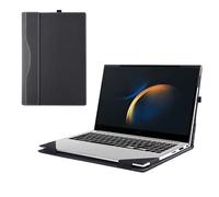 RUNMEIJIA Funda para Samsung Galaxy Book 3 Pro/Galaxy Book 3 Pro 360/Galaxy Book 3 Ultra de 16 pulgadas [no compatible con Galaxy Book 3 360] Funda 2 en 1, funda de piel sintética (negro)