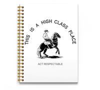 RUNMESS Cuaderno vintage occidental, divertido diario de vaquero de rodeo, regalos de vaqueros para hombres, suministros de oficina occidental, este es un cuaderno de espiral de tapa dura de alta