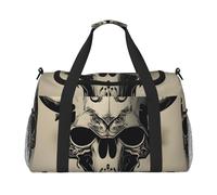Runner - Bolsa de viaje con diseño de calavera de toro, bolsa de transporte de 19.7 x 13 x 10.2 pulgadas, elegante bolsa para gimnasio