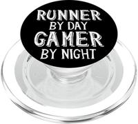 Runner by Day Gamer by Nigh Distance Marathon Running Gear PopSockets PopGrip para MagSafe