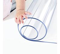 Runner Rug Heavy Duty Floor Protector 1.5mm Clear Desk Cover Protector, Large Clear Desk Cover, Rectangular Vinyl Desk Pad, PVC Plastic Table Cover for Office, Dresser, Night Stand ( Size : 100x400cm