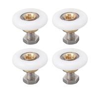 Runners de 4 set Rollers de la puerta de ducha, Ruedas de reemplazo de las poleas correderas de la puerta corrediza de 19 mm (27 mm)