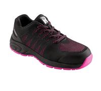 RUNNEX Zapato de seguridad para mujer S1Pitshalbzapato GirlStar Negro/Rosa EUR 35