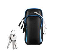 Running Armband Bag - Mobile Arm Pouch, Fitness Phone Sleeve | Water Resistant Nylon Construction Compact 18 x 9,5 cm Size, Touch Friendly Screen Access, Stable Comfort Support Cycling Walking A