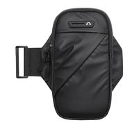 Running Armband Phone Holder - Waterproof Breathable PU Sports Armband | Sweat Wicking Grid Cloth Lightweight Fitness Arm Strap For Jogging Cycling Gym Hiking Travel