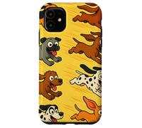 Running Cartoon Dogs Colorful Funny Pet Lover Design Carcasa para iPhone 11