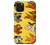 Running Cartoon Dogs Colorful Funny Pet Lover Design Carcasa para iPhone 11 Pro